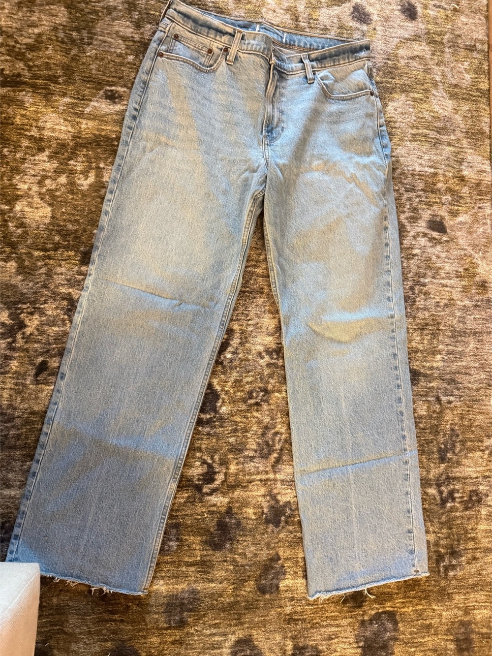 Abercrombie & Fitch Ultra High Rise Wide Leg Jean Jeans - Blue